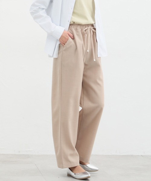 Honeys(ハニーズ)の「イージーストレートパンツ(股下67cm)(その他パンツ・レディース・アイボリー/ブラック/杢グレー/ミント/ベージュ・S/M/L/LL)」の17枚目の写真