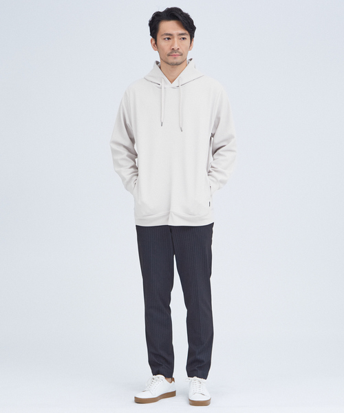 ABAHOUSE GRAY(アバハウスグレイ)の「【セットアップ対応】ハニカムメッシュ パーカー(パーカー・メンズ・モカ/グレイッシュベージュ/ブラック/グレイッシュブルー・46/48)」の22枚目の写真