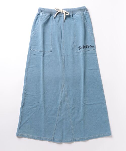 Kahiko(カヒコ)の「【Kahiko】SURF&Palms モクホロロングスカート(スカート・レディース・ライトブルー/ダークブルー・FREE)」の3枚目の写真