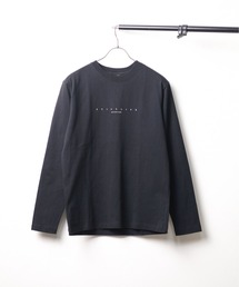 Bristol ブラック 長袖カットソー コットンスムース クルーネック ロングスリーブ Tシャツ（T