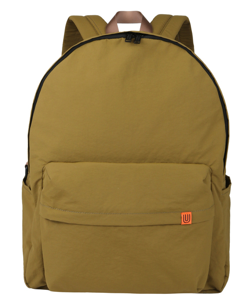 UNIVERSAL OVERALL(ユニバーサルオーバーオール)の「【UNIVERSALOVERALL / ユニバーサルオーバーオール】Wrinkled nylon ruck sack / デイリーバックパック 30L / UVO-190(バックパック/リュック・メンズ・ブラック/ダークベージュ・フリー)」の4枚目の写真