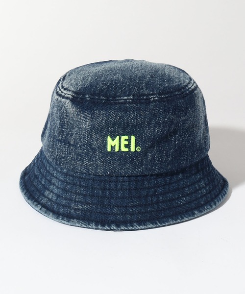 MEI（メイ）の「【MEI/メイ】MEI BUCKETHAT DENIM/ロゴ刺繍デニム