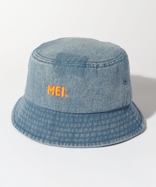 DENIM BUCKET HAT ロゴ 刺繍 帽子 インディゴ M DENIM BUCKET HAT ロゴ 刺繍 帽子 インディゴ M New Era Cap