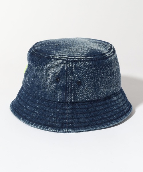 DENIM BUCKET HAT ロゴ 刺繍 帽子 インディゴ M セール】【MEI/メイ】MEI BUCKETHAT DENIM/ロゴ刺繍デニム