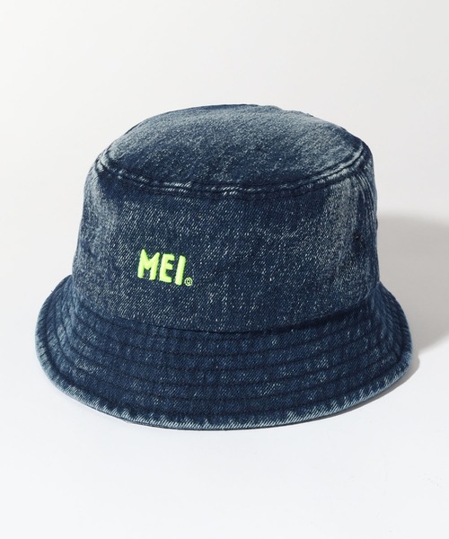 MEI（メイ）の「【MEI/メイ】MEI BUCKETHAT DENIM/ロゴ刺繍デニム