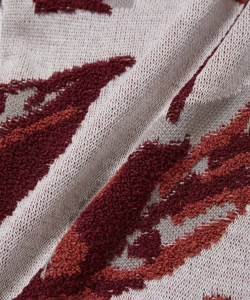 JUNRED（ジュンレッド）の「ボタニカルジャガードニットカーディガン（カーディガン/ボレロ・メンズ・ネイビー/オフホワイト・L/S/M）」の9枚目の写真