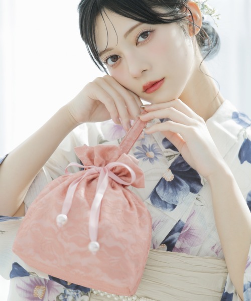 セール】ころんと大人かわいい。レース巾着【W】（和装小物）｜Dita