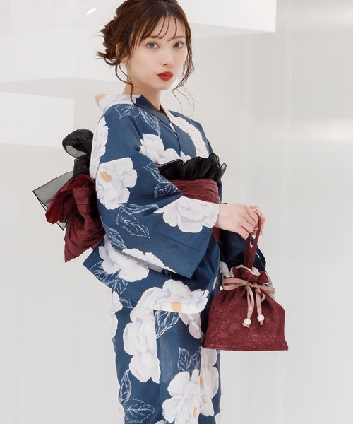 ころんと大人かわいい。レース巾着【W】（和装小物）｜Dita（ディータ 