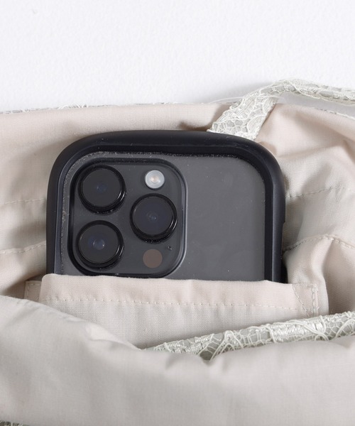 Dita（ディータ）の「ころんと大人かわいい。レース巾着【W】（和装小物・レディース・アイボリー/ブラック/ブルーグレー/ピンクベージュ/ワイン/ベージュ/ネイビー/グレー/ラベンダー・FREE）」の11枚目の写真