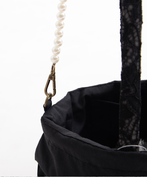 Dita（ディータ）の「ころんと大人かわいい。レース巾着【W】（和装小物・レディース・アイボリー/ブラック/ブルーグレー/ピンクベージュ/ワイン/ベージュ/ネイビー/グレー/ラベンダー・FREE）」の12枚目の写真