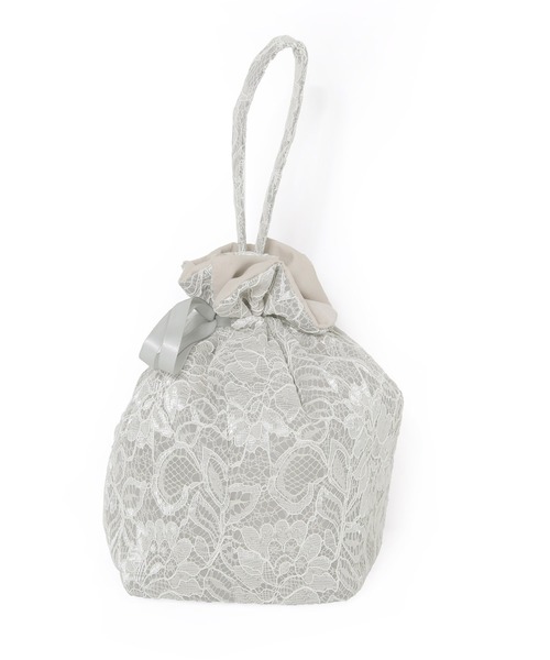 Dita（ディータ）の「ころんと大人かわいい。レース巾着【W】（和装小物・レディース・アイボリー/ブラック/ブルーグレー/ピンクベージュ/ワイン/ベージュ/ネイビー/グレー/ラベンダー・FREE）」の14枚目の写真