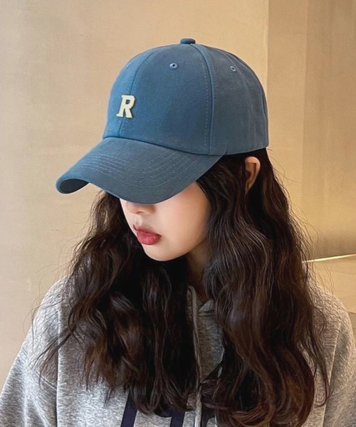 キャップ英字ロゴレディース韓国