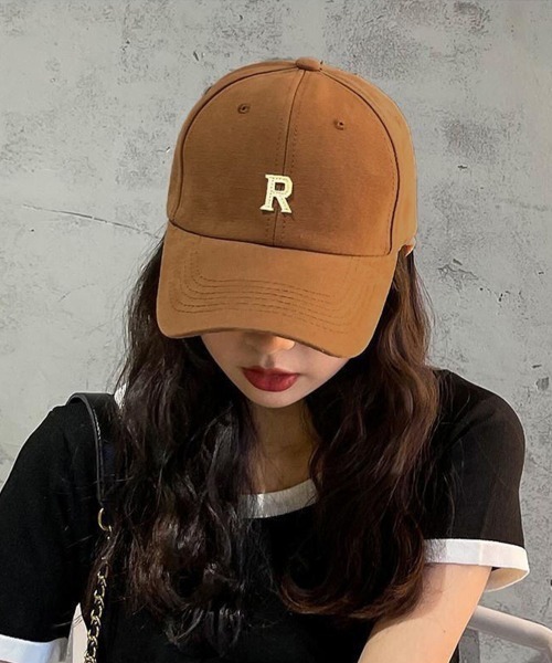 キャップ英字ロゴレディース韓国