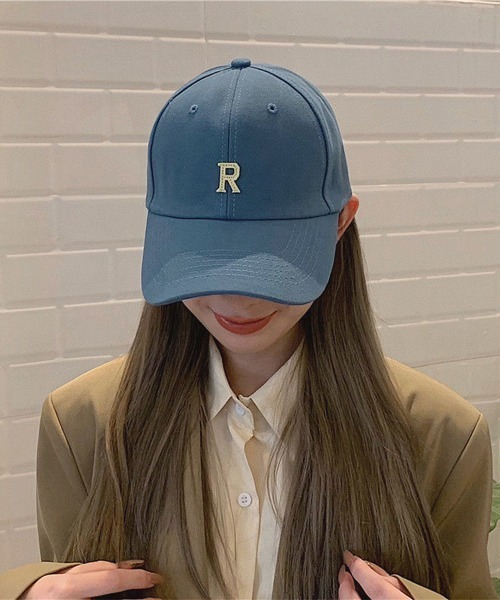 キャップ英字ロゴレディース韓国
