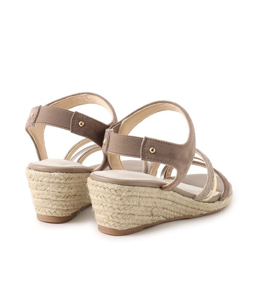 grove(グローブ)の「◆【人間工学】メタルラインワンタッチサンダル(サンダル・レディース・ブラック系3/グレー系3/アイボリー系3/サックスブルー系7・M/L/S)」の8枚目の写真