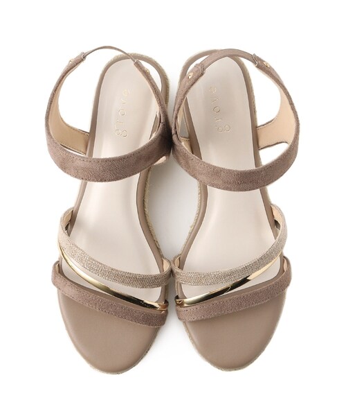 grove(グローブ)の「◆【人間工学】メタルラインワンタッチサンダル(サンダル・レディース・ブラック系3/グレー系3/アイボリー系3/サックスブルー系7・M/L/S)」の9枚目の写真