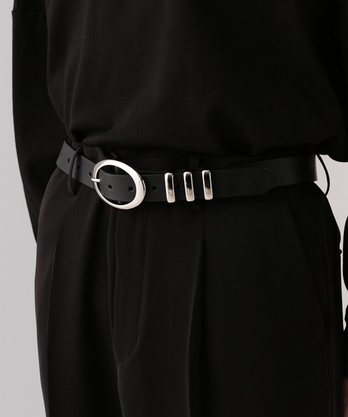 HARE(ハレ)の「サークルバックルベルト(HARE)(ベルト・メンズ・ブラック・FREE)」の9枚目の写真