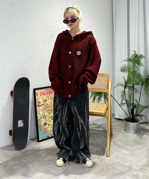 sedacle（セダクル）の「ニュアンスブリーチ加工デニム（デニムパンツ・メンズ・ブラック/インディゴブルー・SMALL/MEDIUM/LARGE）」の6枚目の写真