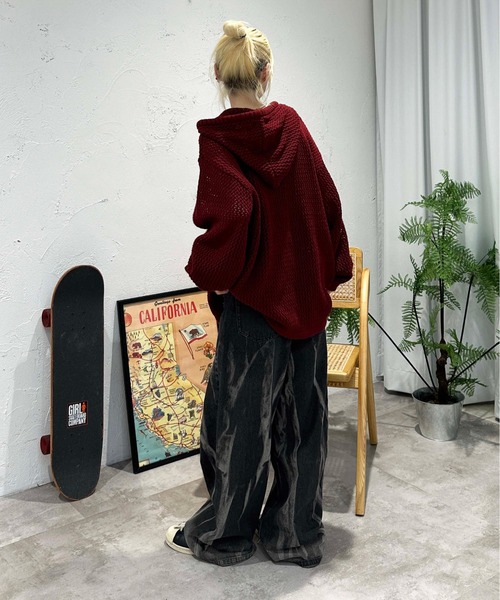 sedacle（セダクル）の「ニュアンスブリーチ加工デニム（デニムパンツ・メンズ・ブラック/インディゴブルー・SMALL/MEDIUM/LARGE）」の7枚目の写真