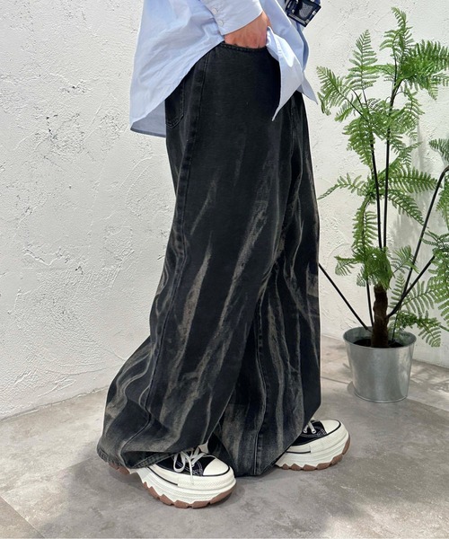 sedacle（セダクル）の「ニュアンスブリーチ加工デニム（デニムパンツ 