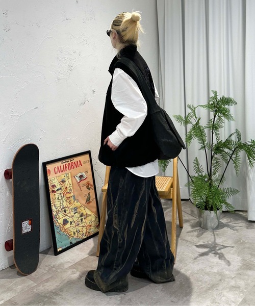sedacle（セダクル）の「ニュアンスブリーチ加工デニム（デニムパンツ・メンズ・ブラック/インディゴブルー・SMALL/MEDIUM/LARGE）」の19枚目の写真