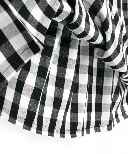 DRC branshes（ディーアールシーブランシェス）の「【WEB限定/DRC/お肌に嬉しい綿100％】ウエスト切替ドッキング半袖ワンピース（ワンピース・キッズ・ブラック/カーキオリーブ/ベージュ/フューシャピンク/ブルー/オフホワイト・150/140/120/90/110/130/100）」の18枚目の写真