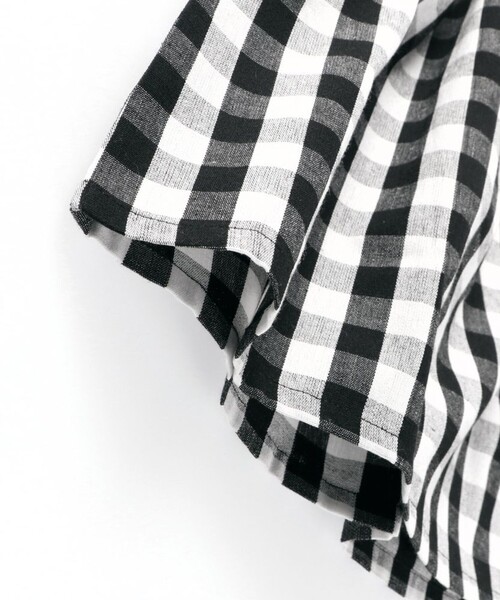 DRC branshes（ディーアールシーブランシェス）の「【WEB限定/DRC/お肌に嬉しい綿100％】ウエスト切替ドッキング半袖ワンピース（ワンピース・キッズ・ブラック/カーキオリーブ/ベージュ/フューシャピンク/ブルー/オフホワイト・150/140/120/90/110/130/100）」の19枚目の写真