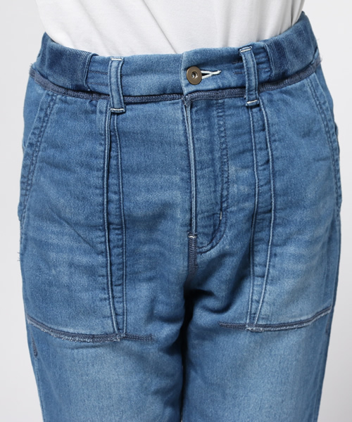 OUTLET（アウトレット）の「【CAPRICIEUX LE'MAGE】カットデニム裾リブパンツ（その他パンツ・レディース・ブルー・FREE）」の5枚目の写真