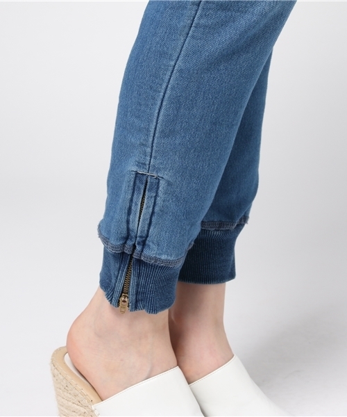 OUTLET（アウトレット）の「【CAPRICIEUX LE'MAGE】カットデニム裾リブパンツ（その他パンツ・レディース・ブルー・FREE）」の8枚目の写真