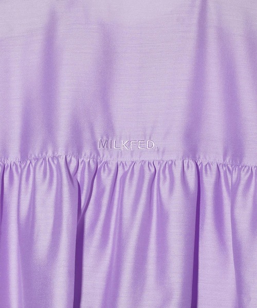 MILKFED.（ミルクフェド）の「TIERED BLOUSE（シャツ/ブラウス・レディース・ブラック/パープル/ブルー・ONE SIZE）」の7枚目の写真