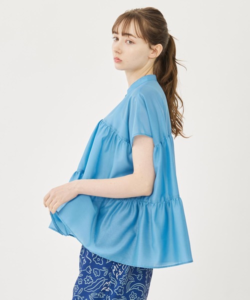 MILKFED.（ミルクフェド）の「TIERED BLOUSE（シャツ/ブラウス・レディース・ブラック/パープル/ブルー・ONE SIZE）」の15枚目の写真