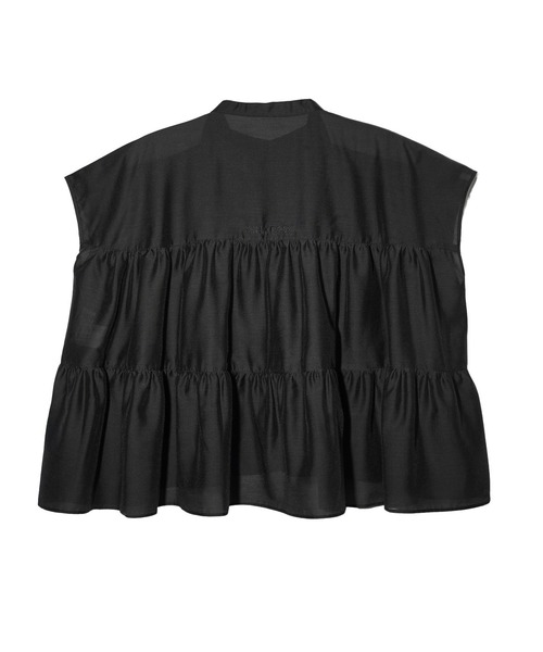 MILKFED.（ミルクフェド）の「TIERED BLOUSE（シャツ/ブラウス・レディース・ブラック/パープル/ブルー・ONE SIZE）」の11枚目の写真