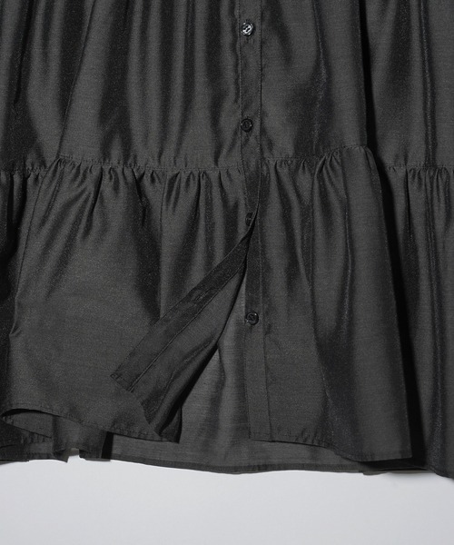 MILKFED.（ミルクフェド）の「TIERED BLOUSE（シャツ/ブラウス・レディース・ブラック/パープル/ブルー・ONE SIZE）」の4枚目の写真