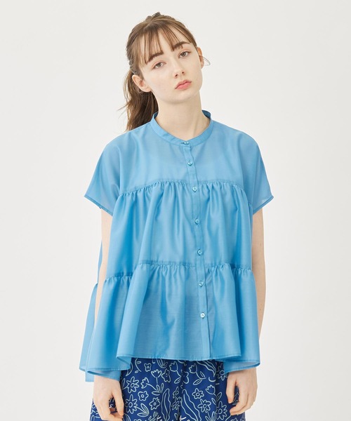 MILKFED.（ミルクフェド）の「TIERED BLOUSE（シャツ/ブラウス・レディース・ブラック/パープル/ブルー・ONE SIZE）」の17枚目の写真