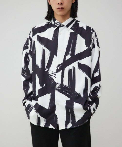 AZUL by moussy(アズールバイマウジー)の「ツイルジェネラルシャツ(シャツ/ブラウス・メンズ・ホワイト/ブルー/ブルー系その他/ブラック系その他/ホワイト系その他/グレー系その他・FREE)」の3枚目の写真