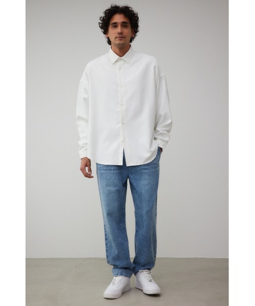 AZUL by moussy(アズールバイマウジー)の「ツイルジェネラルシャツ(シャツ/ブラウス・メンズ・ホワイト/ブルー/ブルー系その他/ブラック系その他/ホワイト系その他/グレー系その他・FREE)」の7枚目の写真