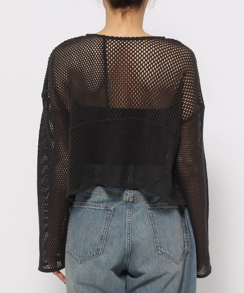 LOWRYS FARM（ローリーズファーム）の「２ＷＡＹパッチワークＬＳ 108500（ニット/セーター・レディース・チャコールグレー/グリーン/アイボリー・FREE）」の17枚目の写真