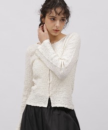 LAKOLE | カットジャガードショートカーディガン / 111315(カーディガン/ボレロ)