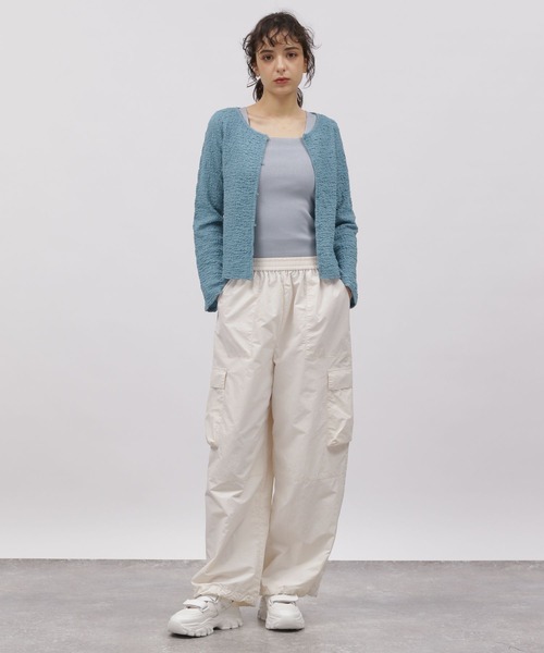 LAKOLE（ラコレ）の「カットジャガードショートカーディガン / 111315（カーディガン/ボレロ・レディース・ブラック/アイボリー/ブルー/イエロー・SMALL/MEDIUM）」の13枚目の写真