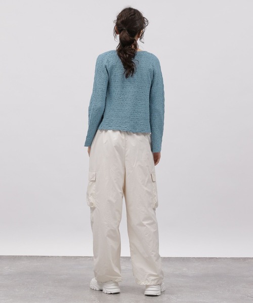 LAKOLE（ラコレ）の「カットジャガードショートカーディガン / 111315（カーディガン/ボレロ・レディース・ブラック/アイボリー/ブルー/イエロー・SMALL/MEDIUM）」の15枚目の写真