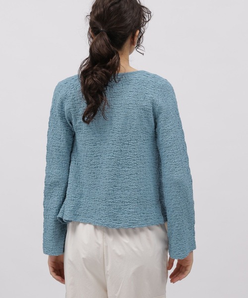 LAKOLE（ラコレ）の「カットジャガードショートカーディガン / 111315（カーディガン/ボレロ・レディース・ブラック/アイボリー/ブルー/イエロー・SMALL/MEDIUM）」の18枚目の写真