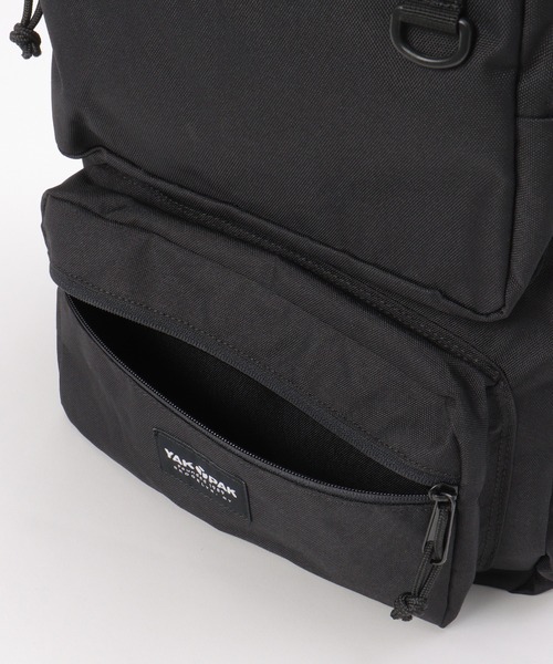 YAKPAK（ヤックパック）の「【YAKPAK】W POCKET BACKPACK　大容量/A4B4収納可（バックパック/リュック・メンズ・ブラック・ﾌﾘ-）」の18枚目の写真
