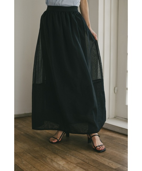 STYLEMIXER(スタイルミキサー)の「シアーランタンスカート(スカート・レディース・ホワイト/グレー/ブラック・SMALL/MEDIUM)」の20枚目の写真