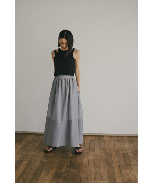 STYLEMIXER(スタイルミキサー)の「シアーランタンスカート(スカート・レディース・ホワイト/グレー/ブラック・SMALL/MEDIUM)」の12枚目の写真