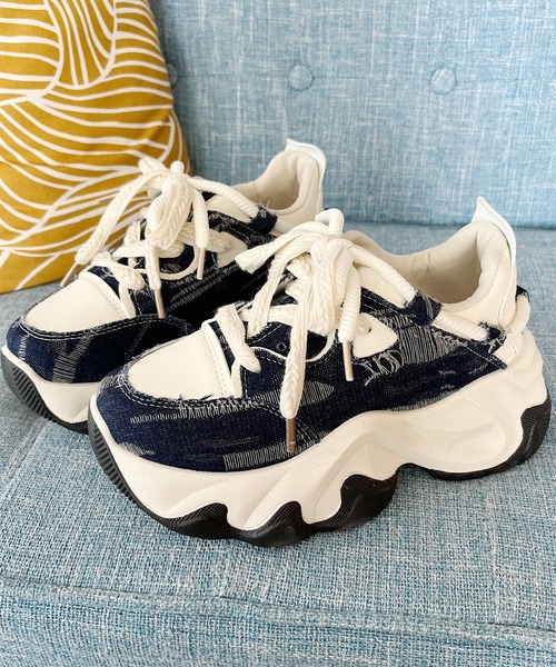 ナナ＊ Nana(ナナ)（ナナ）の「ボリュームソールデニムスニーカー