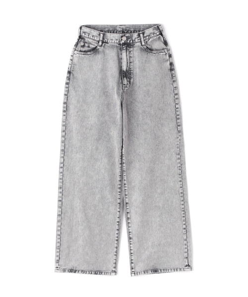 N.（N. Natural Beauty Basic）（エヌエヌナチュラルビューティーベーシック）の「◆【S Size Line】５ポケットケミカルワイドデニム（デニムパンツ・レディース・グレー・MEDIUM/SMALL）」の16枚目の写真