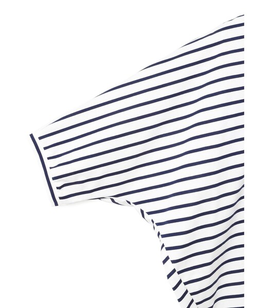 mizuiroind(ミズイロインド)の「mizuiro ind ボーダードルマンコクーンプルオーバー(Tシャツ/カットソー・レディース・ブルー/ネイビー/ブラック・FREE)」の17枚目の写真