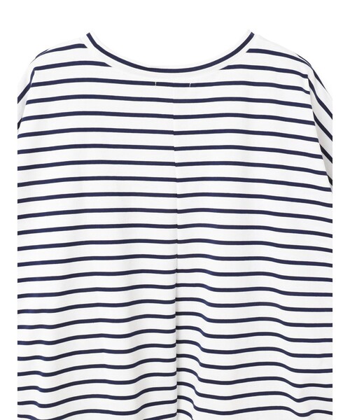 mizuiroind(ミズイロインド)の「mizuiro ind ボーダードルマンコクーンプルオーバー(Tシャツ/カットソー・レディース・ブルー/ネイビー/ブラック・FREE)」の20枚目の写真