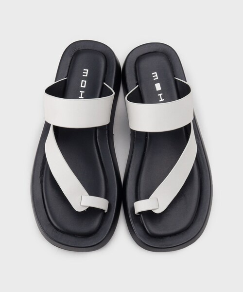 GALLEST（ギャレスト）の「◆【MOHI】フラットレザーサンダル（サンダル・レディース・ブラック/アイボリー・45/35）」の6枚目の写真