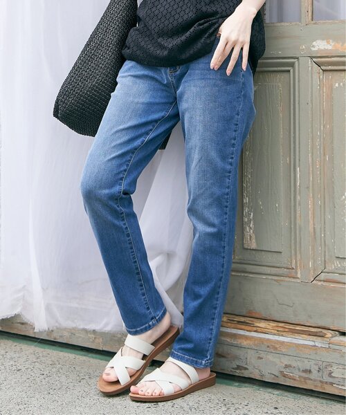 ikka(イッカ)の「GOKU楽ストレッチスキニーパンツ(その他パンツ・レディース・ベージュ/グリーン系その他/ブルー・M/S/L)」の13枚目の写真